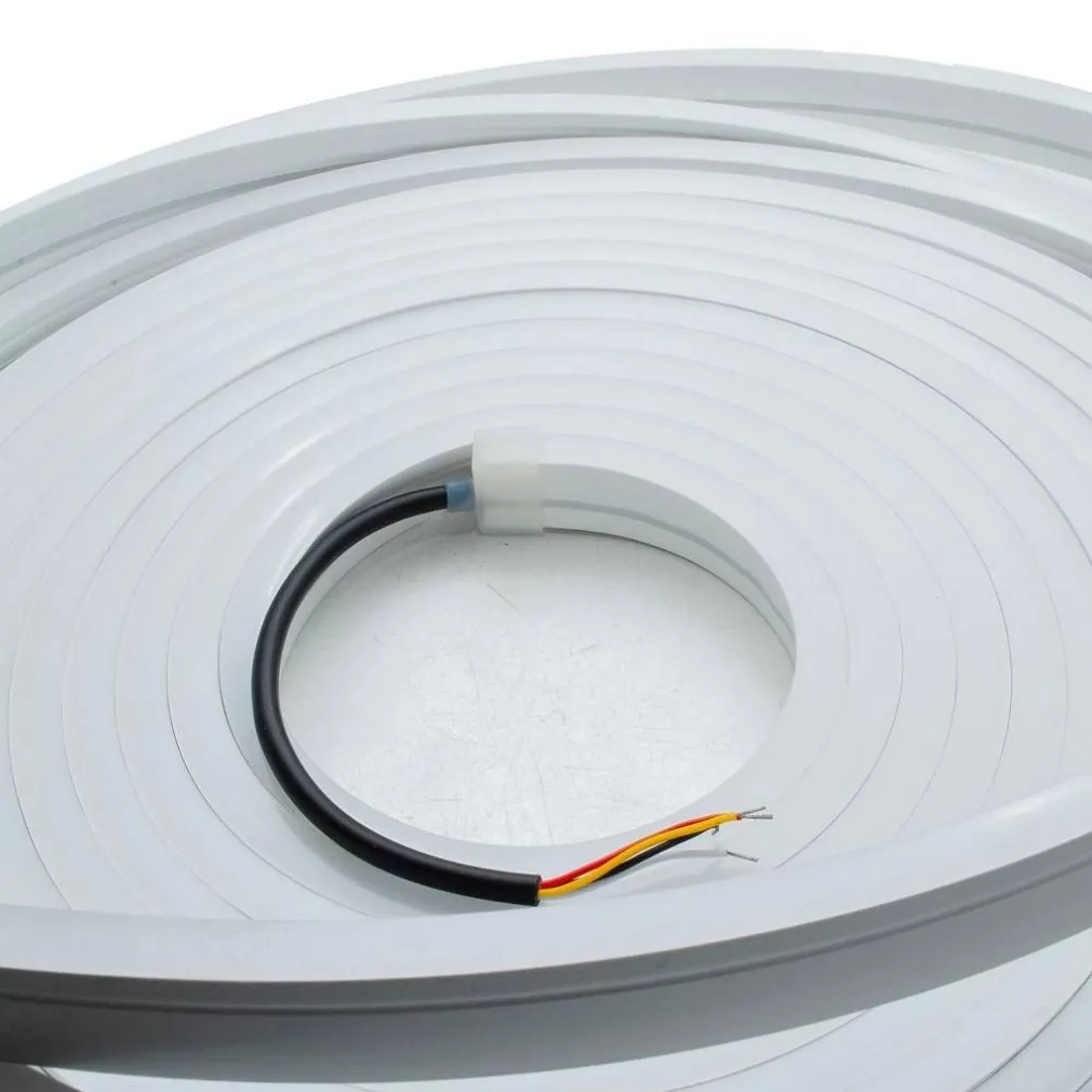 STRISCIA NEON FLEX LED IP67 160W RGB 24V LUCE MULTICOLORE ESTERNI BOBINA 10METRI