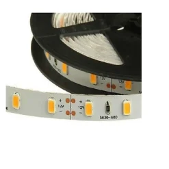 STRISCIA STRIP 300 LED SMD 5630 BIANCO 5 MT ALTA LUMINOSITA IP20 SENZA SILICONE