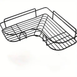 SUPPORTO ANGOLARE DA PARETE MENSOLA DA APPENDERE SENZA PUNZONATURA BAGNO CUCINA