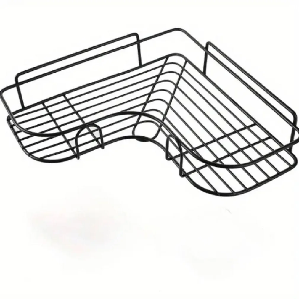 SUPPORTO ANGOLARE DA PARETE MENSOLA DA APPENDERE SENZA PUNZONATURA BAGNO CUCINA