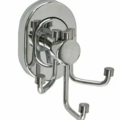 SUPPORTO APPENDINO TRIPLO 3 GANCI ASCIUGAMANO ACCAPPATOIO ACCIAIO PARETE BAGNO