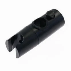 SUPPORTO DOCCETTA PER STAFFA ASTA SALISCENDI DOCCIA BAGNO NERO REGOLABILE 87143