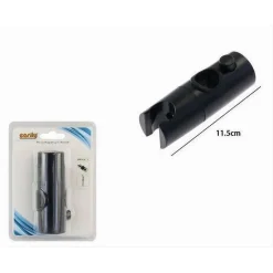 SUPPORTO DOCCETTA PER STAFFA ASTA SALISCENDI DOCCIA BAGNO NERO REGOLABILE 87143