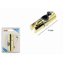 SUPPORTO DOCCETTA SCORREVOLE PER ASTA SALISCENDI DOCCIA BAGNO REGOLABILE ORO 87142