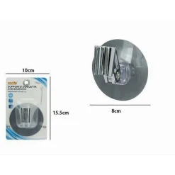 SUPPORTO DOCCETTA SOFFIONE DOCCIA BAGNO MONTAGGIO A PARETE CON BIADESIVO 79833