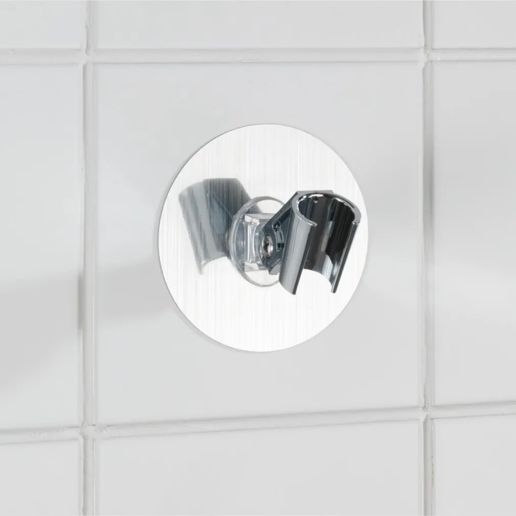 SUPPORTO DOCCETTA SOFFIONE DOCCIA BAGNO MONTAGGIO A PARETE CON BIADESIVO 79833