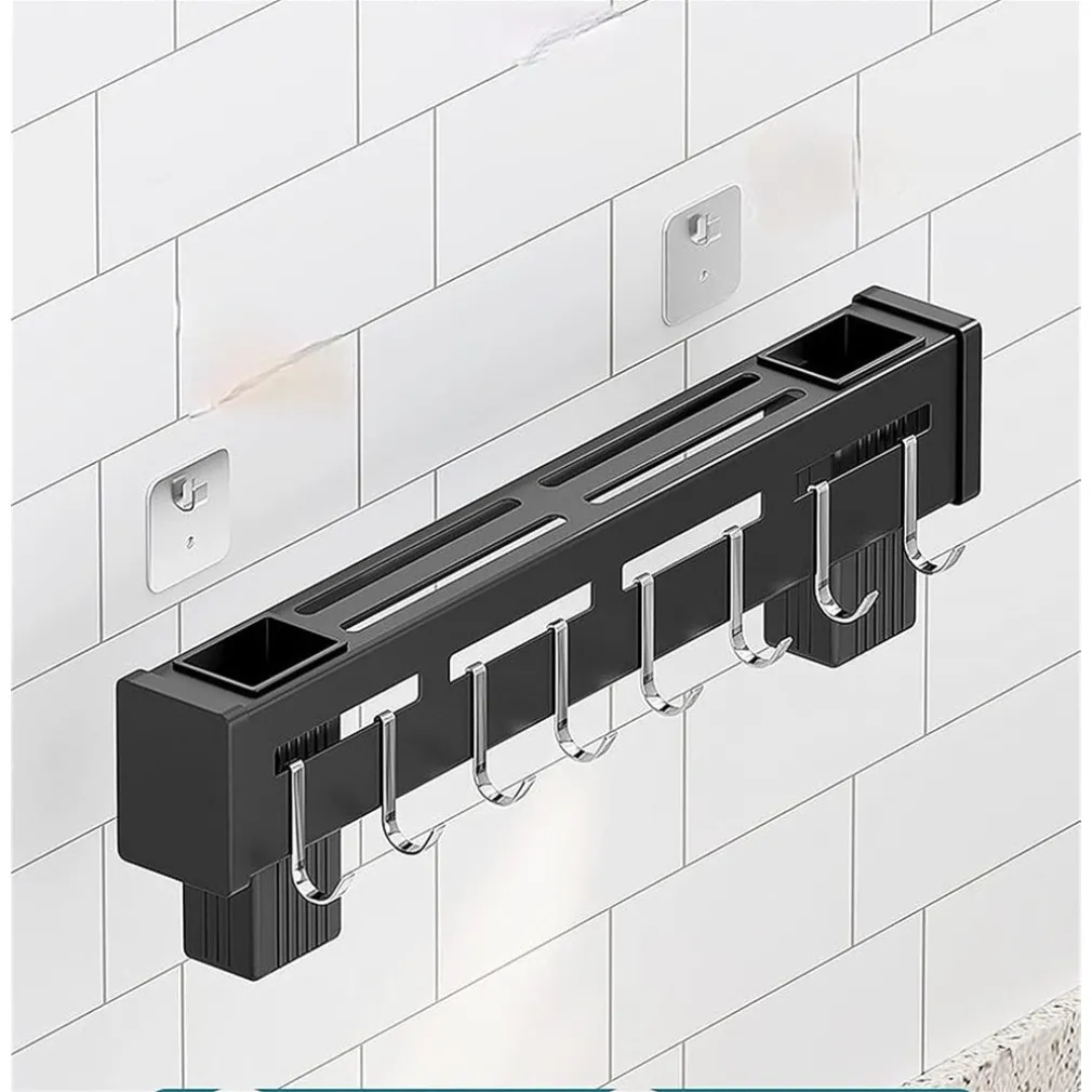 SUPPORTO PER COLTELLI IN ACCIAIO MULTIFUNZIONALE A PARETE MENSOLA DA CUCINA 50 CM