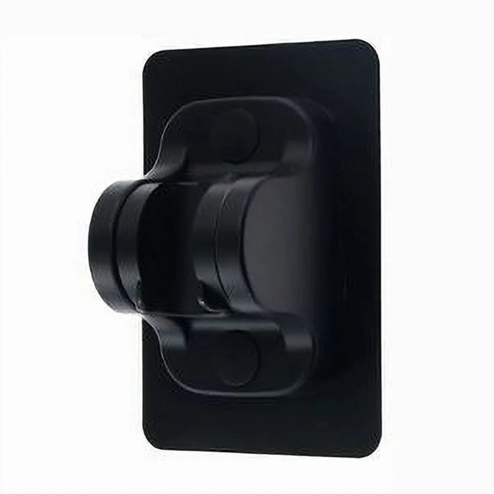 SUPPORTO PER SOFFIONE DOCCIA ADESIVO ANGOLO REGOLABILE PARETE STAFFA NERO 87138