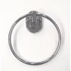 SUPPORTO PORTA ASCIUGAMANO ANELLO ACCIAIO 15.5X17X6CM ESY_69187 MURO BAGNO