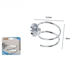 SUPPORTO PORTA PHON ASCIUGACAPELLI FISSAGGIO A PARETE MURO MODERNO BAGNO 79806