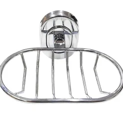 SUPPORTO PORTA SAPONE SAPONETTA PIATTINO ESY_69186 ACCIAIO 13X7X11CM MURO PARETE