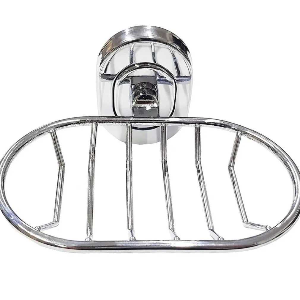 SUPPORTO PORTA SAPONE SAPONETTA PIATTINO ESY_69186 ACCIAIO 13X7X11CM MURO PARETE