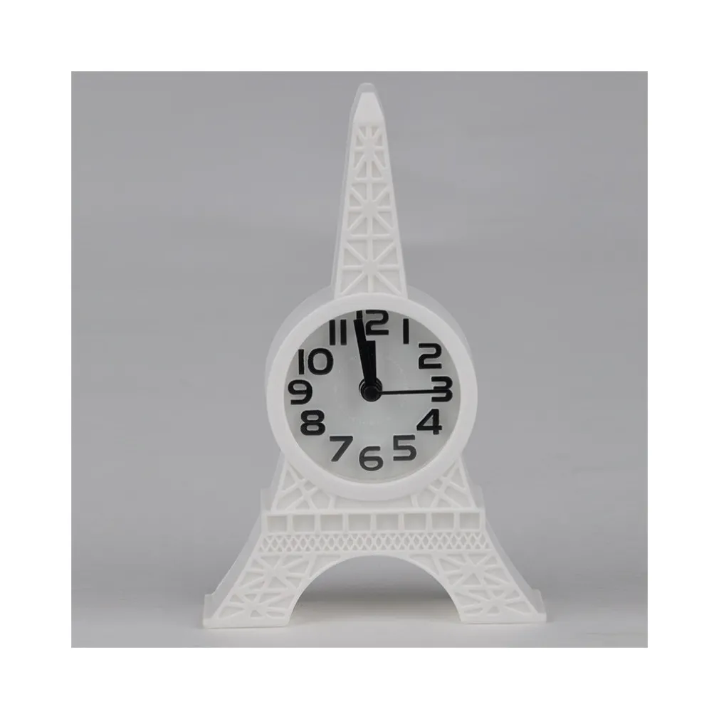 SVEGLIA DA TAVOLO A FORMA DI TORRE EIFFEL PARIGI ANALOGICA ALLARME COLORATA