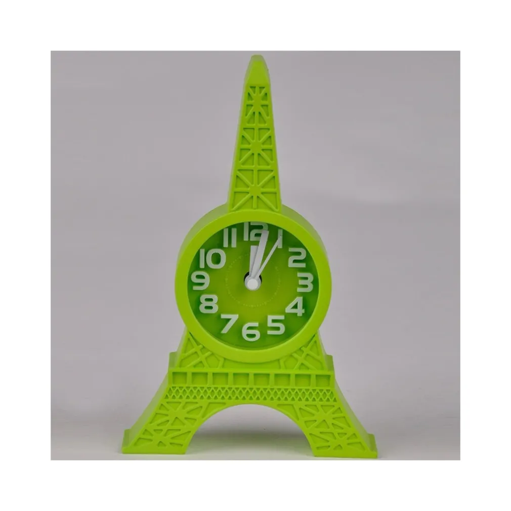 SVEGLIA DA TAVOLO A FORMA DI TORRE EIFFEL PARIGI ANALOGICA ALLARME COLORATA