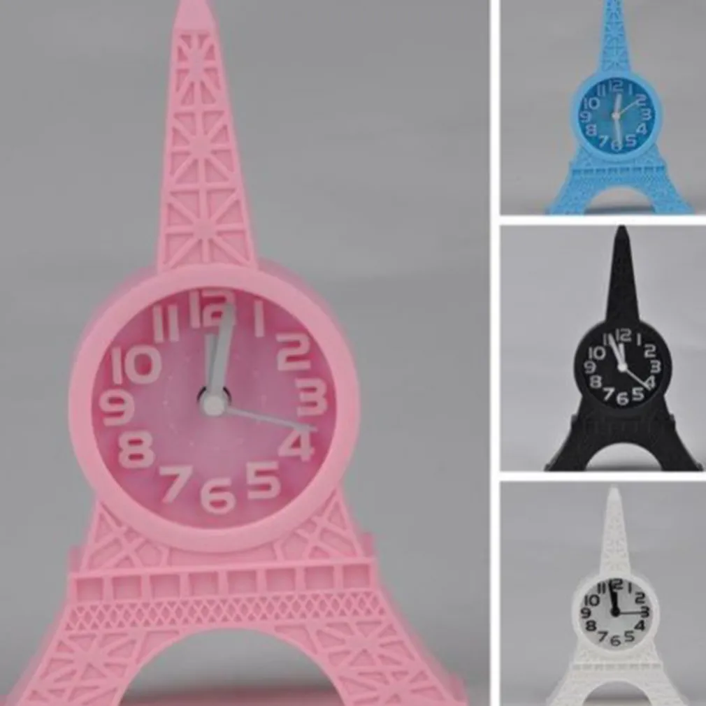 SVEGLIA DA TAVOLO A FORMA DI TORRE EIFFEL PARIGI ANALOGICA ALLARME COLORATA