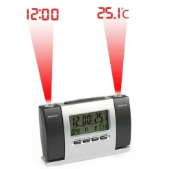 SVEGLIA OROLOGIO A PROIEZIONE ORA TEMPERATURA SCHERMO LCD DATA GRADI PROIETTORE