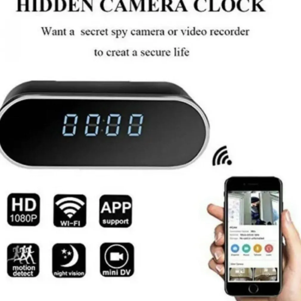 SVEGLIA OROLOGIO CON TELECAMERA SPIA NASCOSTA CON VISIONE NOTTURNA SORVEGLIANZA