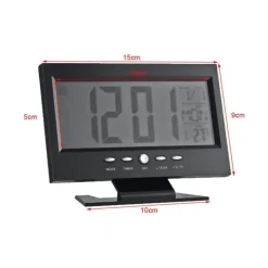 Sveglia Orologio da Tavolo Ampio display lcd Retro illuminato a Led