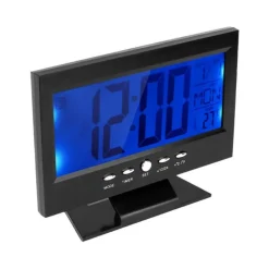 Sveglia Orologio da Tavolo Ampio display lcd Retro illuminato a Led