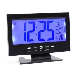 Sveglia Orologio da Tavolo Ampio display lcd Retro illuminato a Led