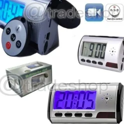 SVEGLIA OROLOGIO SPIA MICROSPIA CIMICE SPY CAM CON RILEVATORE DI MOVIMENTO HD