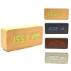 Sveglia Orologio Wooden Light LED Digital Alarm Clock Calendario Termometro