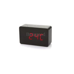 Sveglia Orologio Wooden Light LED Digital Alarm Clock Calendario Termometro