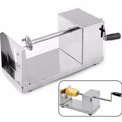 TAGLIA AFFETTA A SPIRALE RICCIOLO PATATE IN ACCIAIO INOX PROFESSIONALE CHIPS