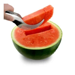 TAGLIA AFFETTA E SERVI ANGURIA FETTA MELONE CANTALUPO IN ACCIAIO INOX