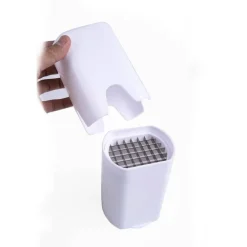 TAGLIA AFFETTA PATATE A BASTONCINO FRIZZY LAME ACCIAIO CUCINA PATATINE FRITTE