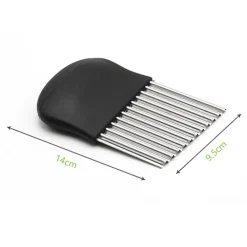 TAGLIA AFFETTA PIEGA MODELLA PATATE PATINE FRITTE ONDULATE EFFETTO CHIPS