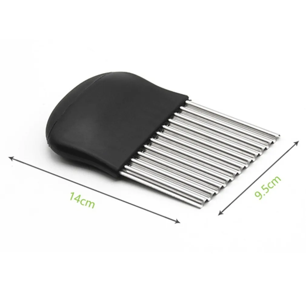 TAGLIA AFFETTA PIEGA MODELLA PATATE PATINE FRITTE ONDULATE EFFETTO CHIPS