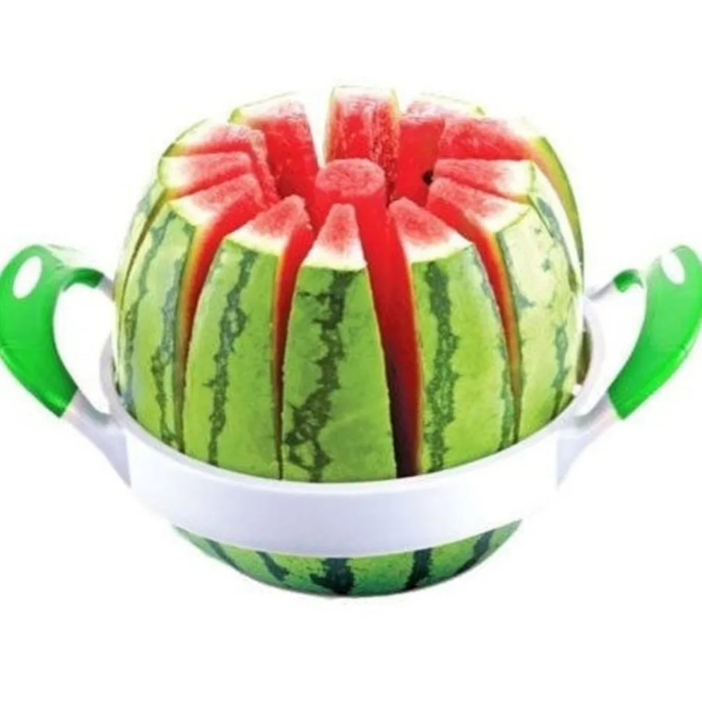 TAGLIA MELONE ANGURIA COCOMERO AFFETTA 12 LAME 22CM IN ACCIAIO CASA CUCINA