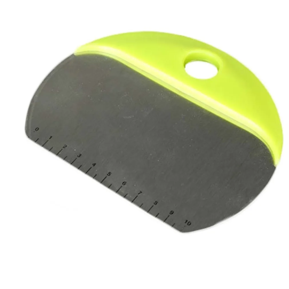 TAGLIAPASTA PIZZA MULTIFUNZIONE SPATOLA ROTONDO IN ACCIAIO INOX CON RIGHELLO