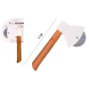 TAGLIAPIZZA ROTELLA TAGLIERINA ACCIAIO LEGNO RULLO CUCINA FORMA ASCIA 21CM 50860