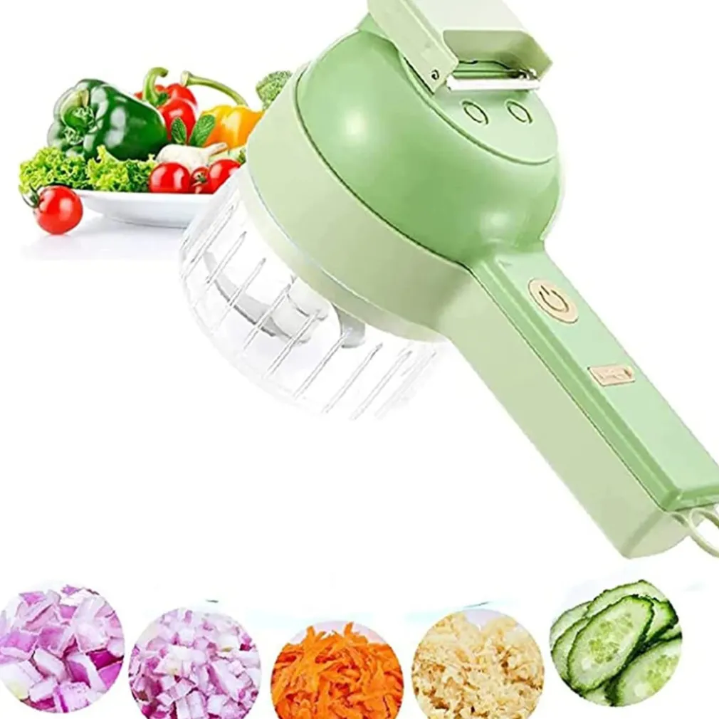 TAGLIAVERDURE TRITA VERDURE A BATTERIE RICARICABILE USB MULTIFUNZIONE PORTATILE