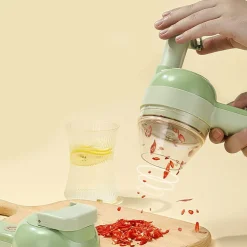 TAGLIAVERDURE TRITA VERDURE A BATTERIE RICARICABILE USB MULTIFUNZIONE PORTATILE