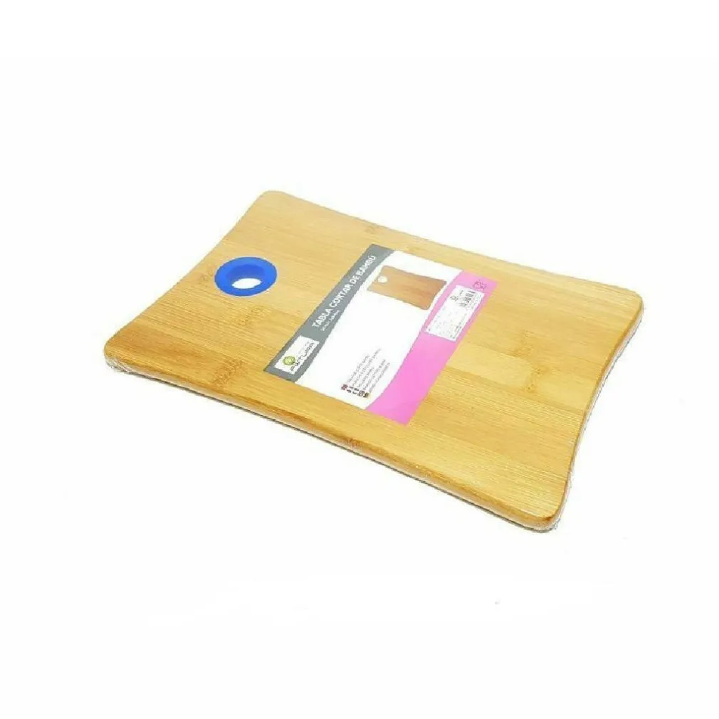 TAGLIERE IN LEGNO NATURALE TAGLIARE VERDURE SALUMI CARNE BAMBÙ 25 X 17 CM