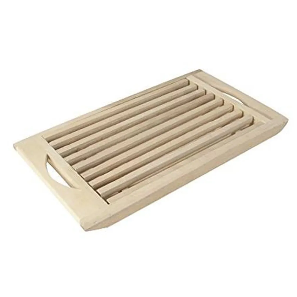 TAGLIERE IN LEGNO PER PANE SALUMI FORMAGGI CON GRIGLIA ESTRAIBILE PER BRICIOLE