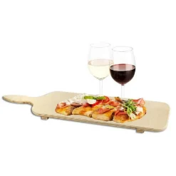 TAGLIERE IN LEGNO X APERITIVO ANTIPASTO LUNGO 45 CM BUFFET BAR RISTORANTE SNACK