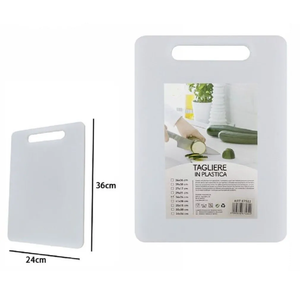 TAGLIERE IN PLASTICA CON MANICO 36 X 24 CM TAGLIARE VERDURE FRUTTA CUCINA 67582