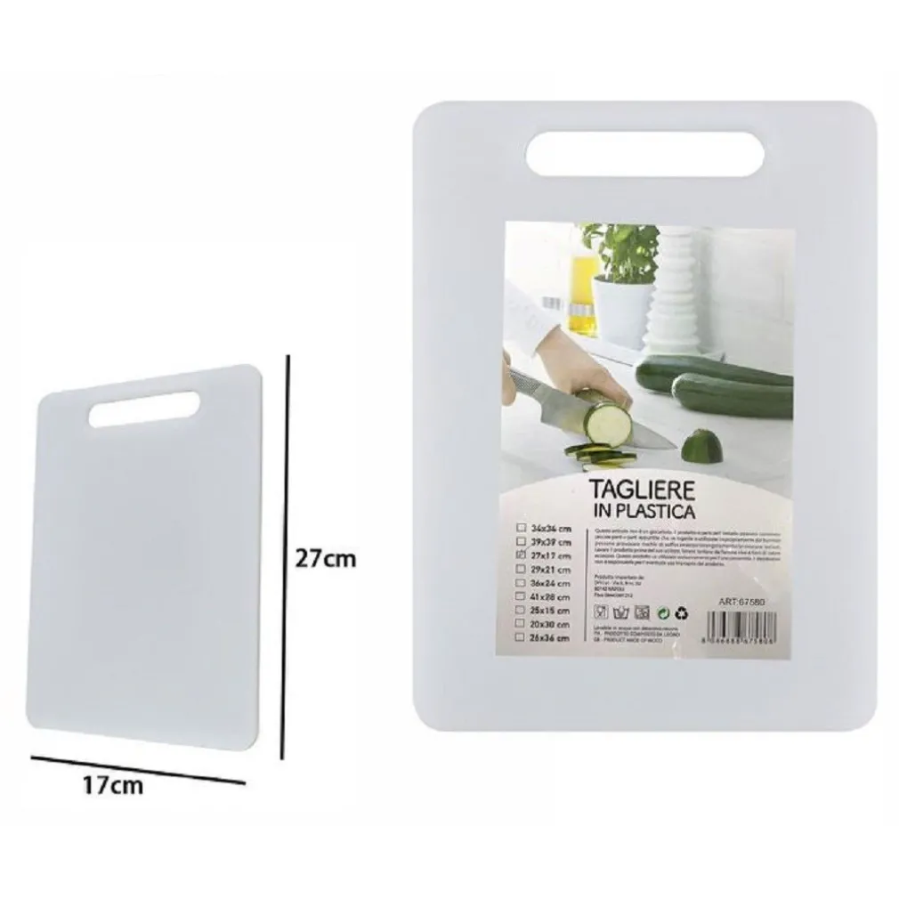 TAGLIERE IN PLASTICA CON MANICO 27 X 17 CM TAGLIARE VERDURE FRUTTA CUCINA 67580