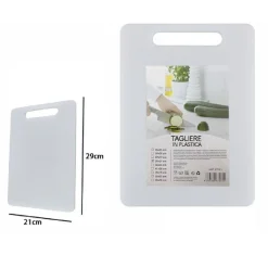 TAGLIERE IN PLASTICA CON MANICO 21 X 30 CM TAGLIARE VERDURE FRUTTA CUCINA 67581