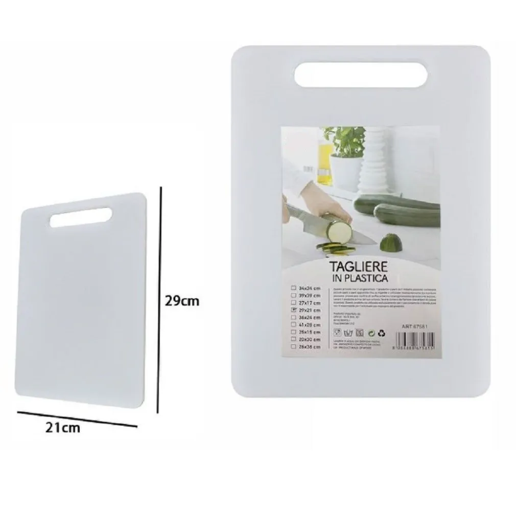 TAGLIERE IN PLASTICA CON MANICO 21 X 30 CM TAGLIARE VERDURE FRUTTA CUCINA 67581
