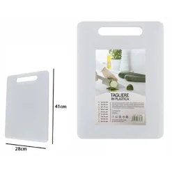 TAGLIERE IN PLASTICA CON MANICO 41 X 28 CM TAGLIARE VERDURE FRUTTA CUCINA 67583