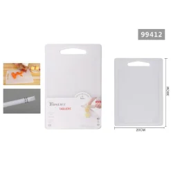 TAGLIERE PLASTICA CON CANALE SCANALATURA 30X20X0.5CM FRUTTA VERDURE CUCINA 99412