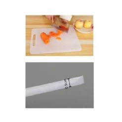 TAGLIERE PLASTICA CON CANALE SCANALATURA 35X25X0.5CM FRUTTA VERDURE CUCINA 99413