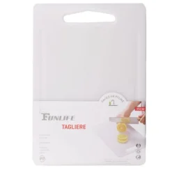 TAGLIERE PLASTICA CON CANALE SCANALATURA 35X25X0.5CM FRUTTA VERDURE CUCINA 99413