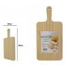 TAGLIERE RETTENGOLARE IN LEGNO AFFETTA PANE SALUMI CARNE CON MANICO 38X18CM 74195