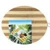 TAGLIERE TONDO 28 CM DIAMETRO IN BAMBU' LEGNO BAMBOO NATURALE AFFETTARE